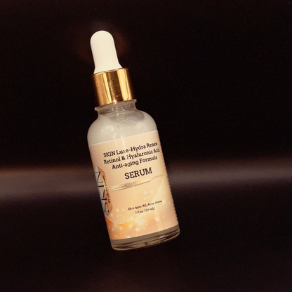 SKIN Luxe- Hydra Renew RETINOL & HYALURONIC ACID Anti-aging Formula Serum