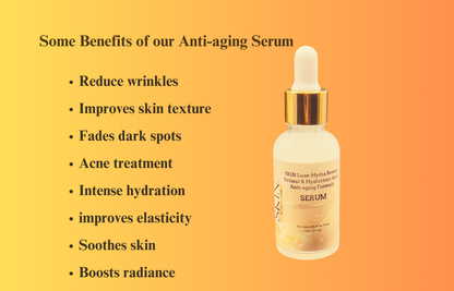 SKIN Luxe- Hydra Renew RETINOL & HYALURONIC ACID Anti-aging Formula Serum